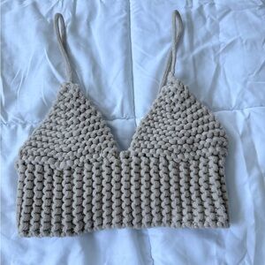 JLuxLabel Chunky Knit Bralette